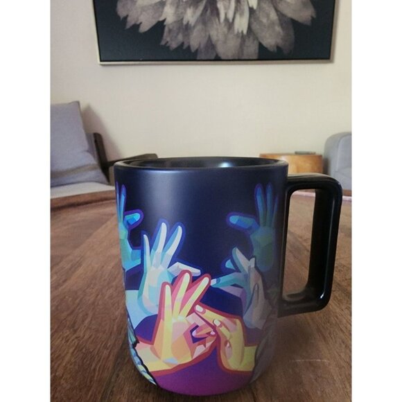 2021 Starbucks Coffee American Sign Language ASL Sign Hands Cup Tea Mug - Picture 2 of 6